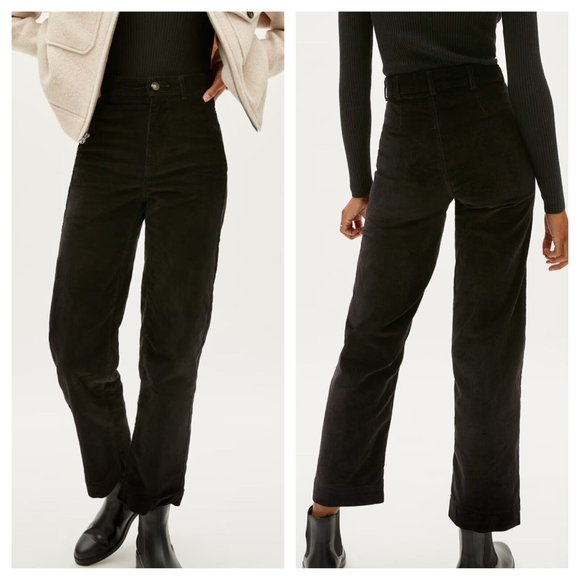 Everlane Pants - Everlane NWT Corduroy Wide Leg Straight Pant Black Size 10